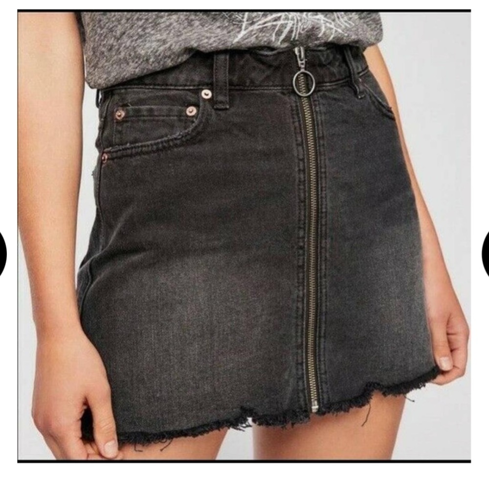 Free People Zip it Up Mini Skirt SIZE 29